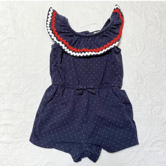 Janie And Jack Ruffle Romper Size 12-18m - Picture 2 of 4